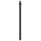 Dekorativ puller | Serie 465B | � 60 mm | fastmonteret, til indst�bning i beton med jordanker, total l�ngde ca. 1400 mm | uden l�s | med 2 �jer